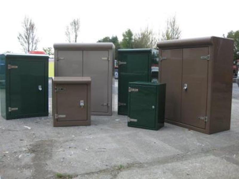 grp cabinets at various sizes and colours