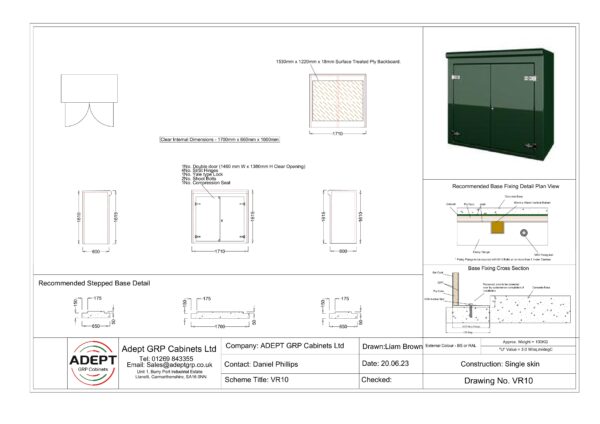 VR10 - 1710w x 800 x 1610 - Image 2