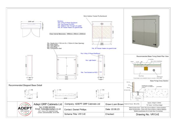 VR13-E - 2000 x 500 x 2000 Electrical - Image 3